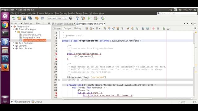 Call GUI at Java Circular ProgressBar value 100 смотреть онлайн