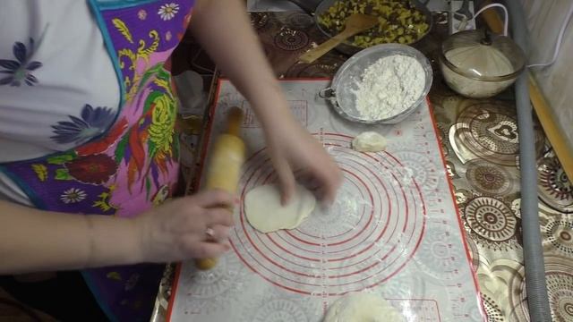 постные манты с картошкой и грибами