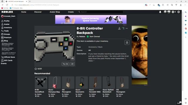 [FREE ITEM]สอนรับ8-Bit Controller(How to get 8-Bit Controller)[ROBLOX] смотреть онлайн