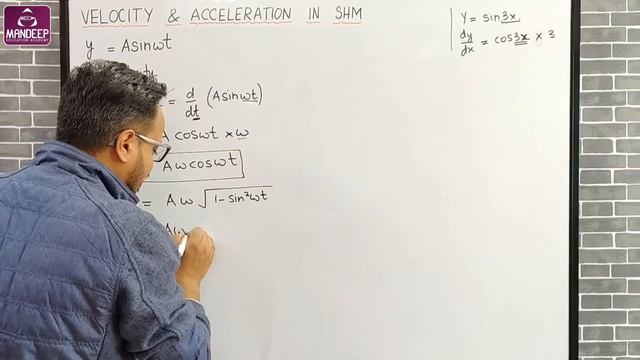 Velocity And Acceleration in Simple Harmonic Motion (SHM) Derivation Class 11 Physics Term 2 смотреть онлайн