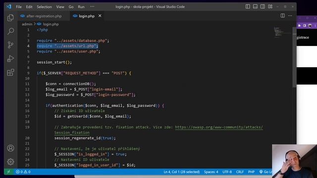 187. PHP 2023 - Nastavení session a přesměrování po přihlášení смотреть онлайн