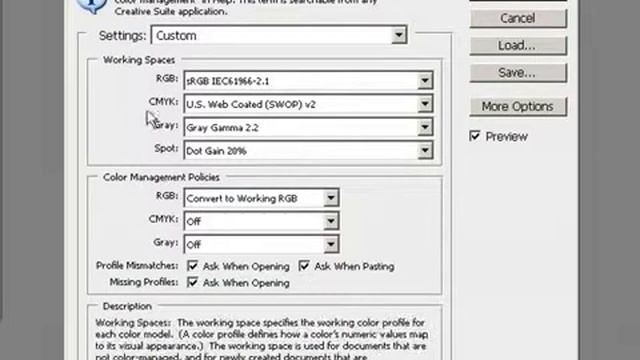 Color Settings In Photoshop CS3 For Lab Printing смотреть онлайн