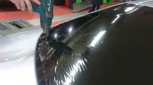 Формовка плёнки на заднее стекло