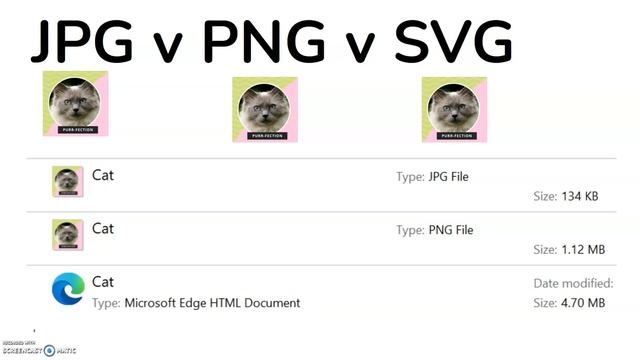 JPG v PNG v SVG | what are the differences? which is the best to use? смотреть онлайн