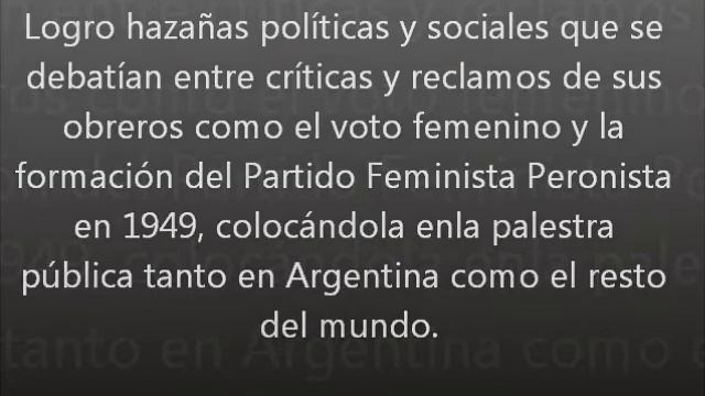 María Eva Duarte de Perón hecho por Stephanie Izquierdo смотреть онлайн