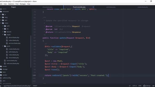 PHP Laravel Tutorial for Beginners - Update and Delete record from MySQL in Laravel смотреть онлайн