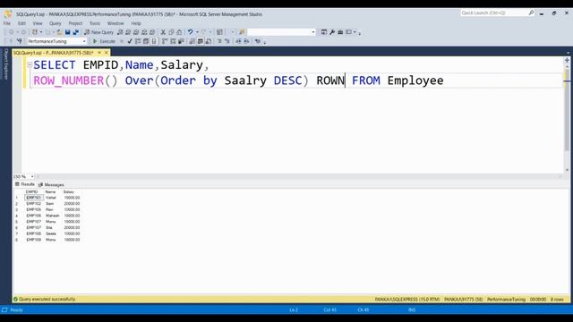 Master SQL Server Window Functions: Rank(), Dense_rank(), Row_number(), Understand CTE In SQL हिंद смотреть онлайн
