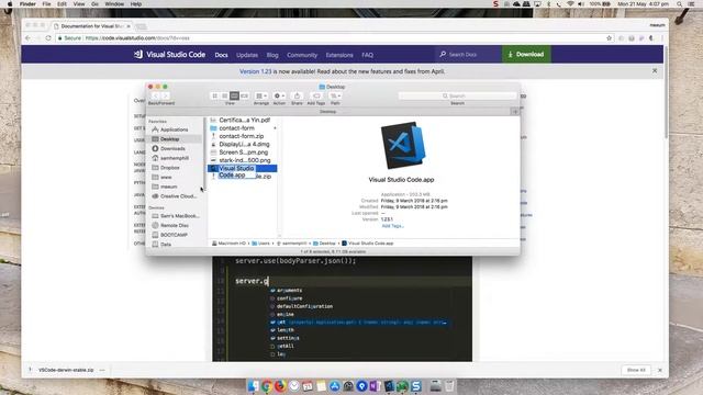 Installing Visual Studio Code on a Mac смотреть онлайн