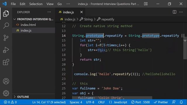 #13 How To Create Native String Method In Javascript | THIS Function in JS | Scope In Javascript | смотреть онлайн