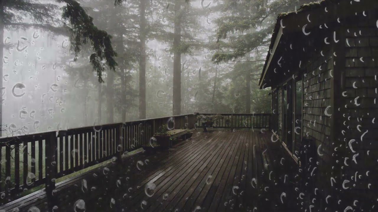 Шум дождя для сна, звуки дождя и грома, спим сладко музыкальная терапия. Asmr sleep. смотреть онлайн