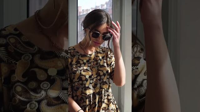 Длинное платье свободного силуэта в стиле бохо из натуральной вискозы #женскаяодежда #платья #мода смотреть онлайн