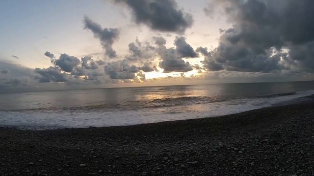 Лазаревское море на закате Relax таймлапс смотреть онлайн