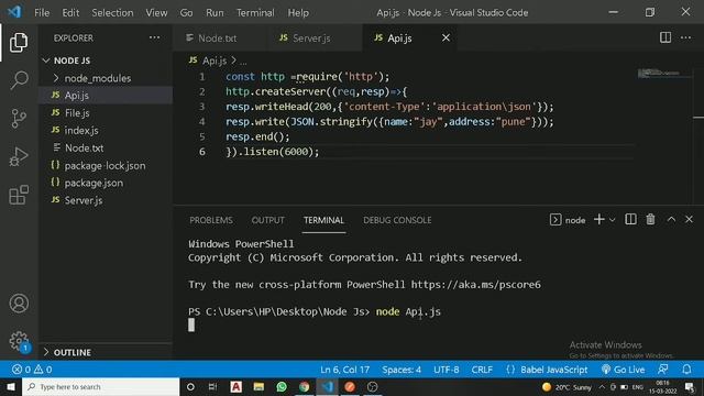 12.First API in NODE Js | Node.js complete course for beginners. смотреть онлайн