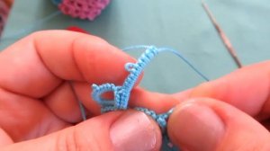 Фриволите иглой. Объёмный кулон "Сердечко"