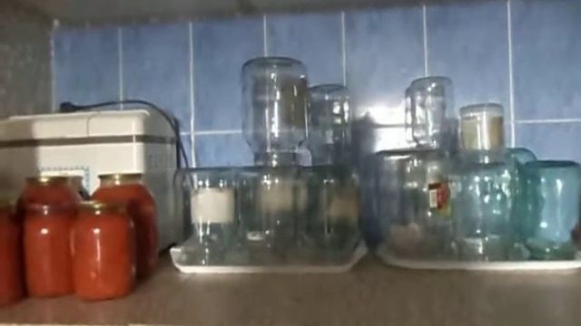 Готовим банки к консервации ((( Закрутила кабачковую икру..