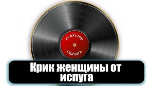 Звук женского крика ужаса - Страшные звуки крика девушки от испуга слушать