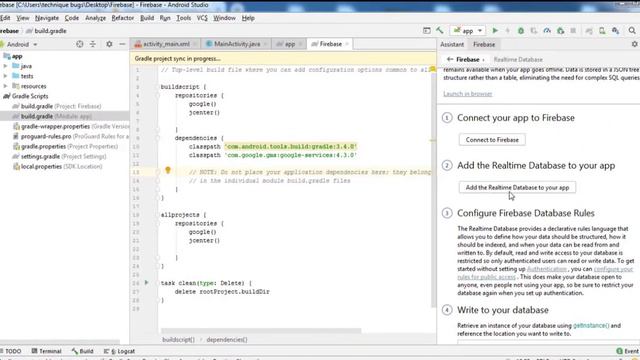 ربط lمشروع اندرويد ستوديو android studio بالفايرباز firebase قاعدة بيانات смотреть онлайн