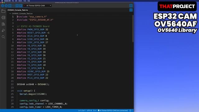 Auto Focus with OV5640 on ESP32 AI-Thinker Board смотреть онлайн