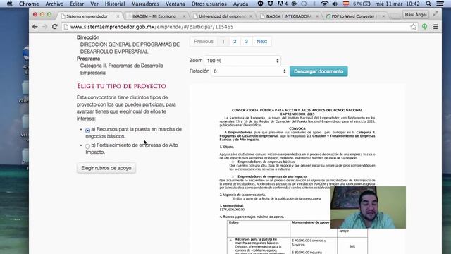 INADEM - PIL Mod 2 y 3, participar en la Convocatoria 2.3 смотреть онлайн