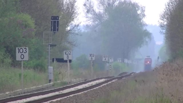 BR 232 379-8 Ludmilla mit 3 x Makro und EC 178 "Alois Negrelli" in Petershagen [HD] смотреть онлайн