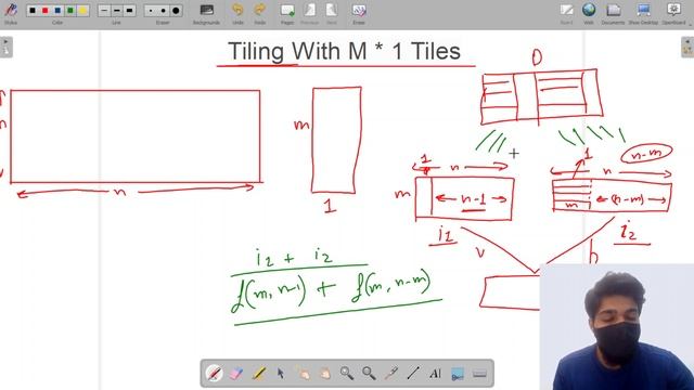 Tilling with M*1 Tiles | Module : Dynamic Programming and Greedy | In Hindi | C++ | Video_22 смотреть онлайн