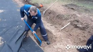 3 этап, строим площадку для пляжного волейбола ТЭЦ-2