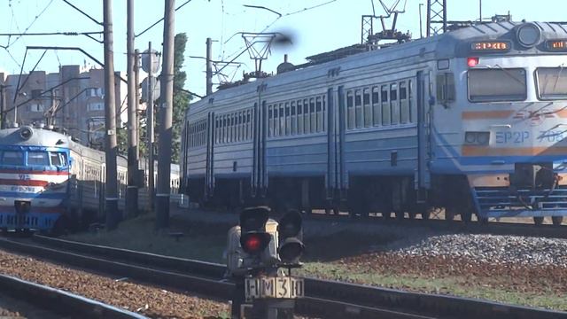 Форсаж между ЭР2-392 и ЭР2Р-7087, встречный ЭР2-1035 смотреть онлайн