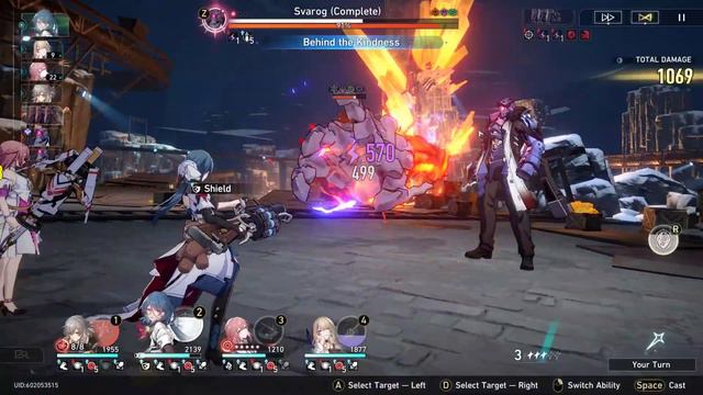 Fire MC, Natasha, Asta, Serval vs Svarog SU W4D1 Preservation Path - Honkai Star Rail смотреть онлайн