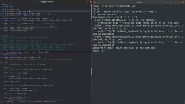 HTML translation with Beautiful Soup and Argos Translate смотреть онлайн