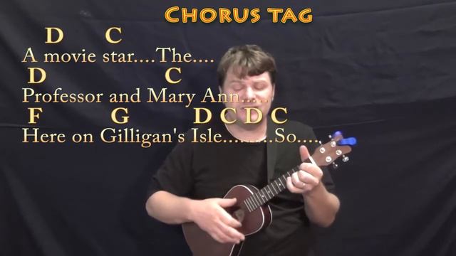 Gilligan's Island (TV Theme) Ukulele Cover Lesson with Chords/Lyrics смотреть онлайн