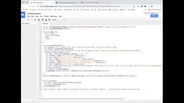 Google Apps Script Web Scraping - Advertisingweek.com (fetchAll) смотреть онлайн