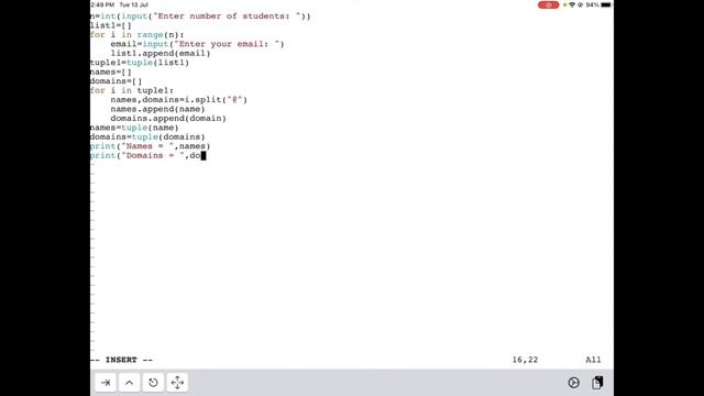What is tuple in python || python programming in iPad || #ipad_coding смотреть онлайн
