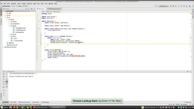 Урок по Java 118: Swing 23: Custom dialog смотреть онлайн