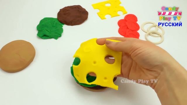 Play Doh Макдональдз Гамбургер Картошка Фри и Кола|Учим цвета с Плей До | Лепим из пластилина Урок смотреть онлайн