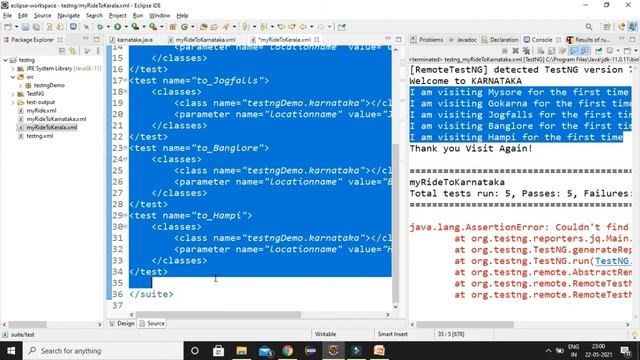 TestNg Parameterization смотреть онлайн