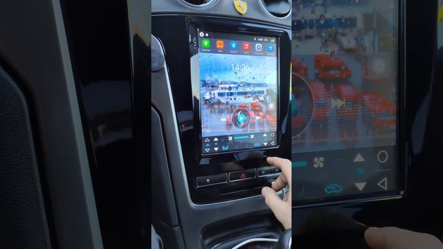 Mondeo 4 рестайлинг. Работа климат контроля на магнитоле в стиле Tesla смотреть онлайн