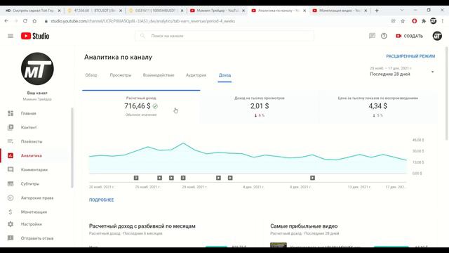 Сколько зарабатывают на youtube, НАЛОГ НА БЛОГЕРСВО и КРИПТОВАЛЮТУ смотреть онлайн