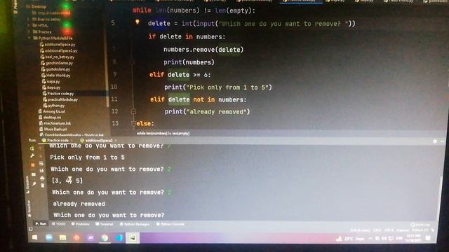 Code stream part 5 - using method in python; creating simple remove game смотреть онлайн