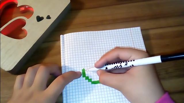 Рисуем по клеточкам половину арбуза смотреть онлайн