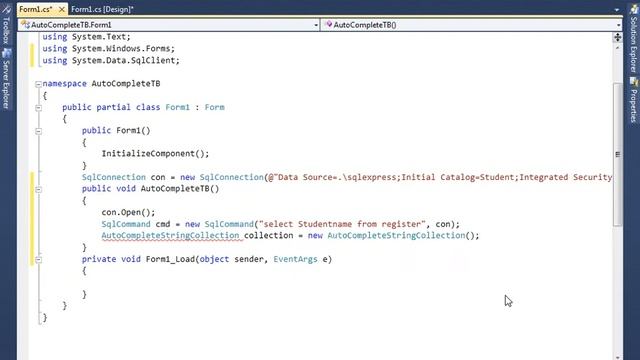 Auto Complete TextBox in C# in Telugu Step by Step смотреть онлайн
