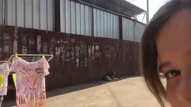 Красим футболочки с Яркокросса у моей подруги дома смотреть онлайн