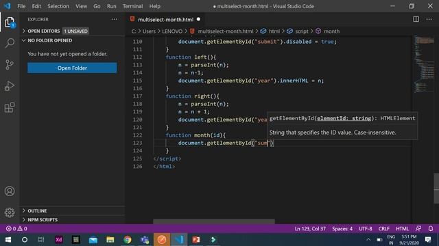 Multi-Select-Month Picker (Using Bootstrap & JavaScript) смотреть онлайн