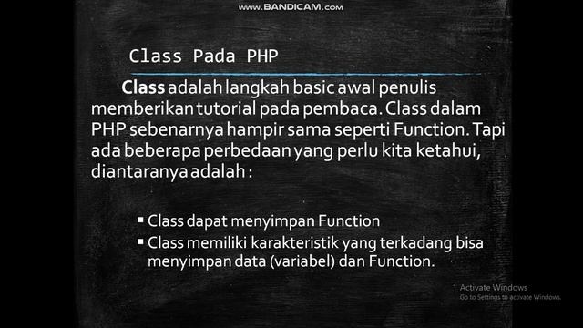 Penjelasan Singkat Function dan Class pada PHP смотреть онлайн