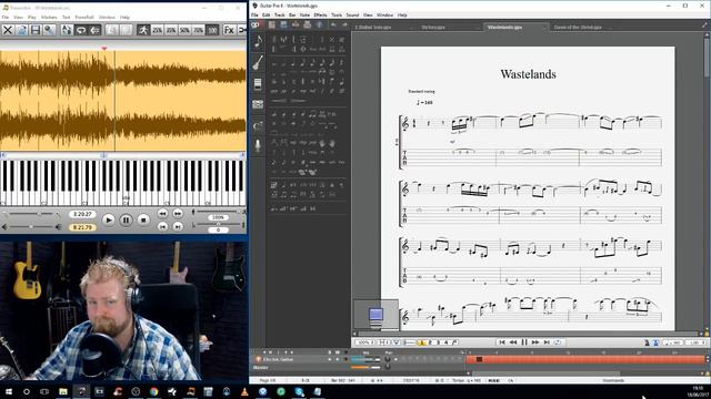 Lining up Transcriptions in Transcribe! Per Nilsson Guest Solo On Christian Münzner Wastelands смотреть онлайн