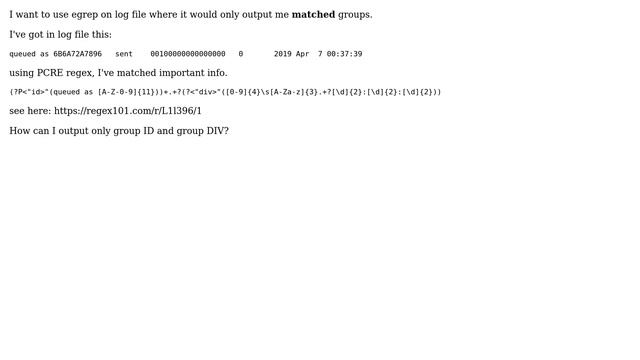 DevOps & SysAdmins: Regex group printing in bash смотреть онлайн