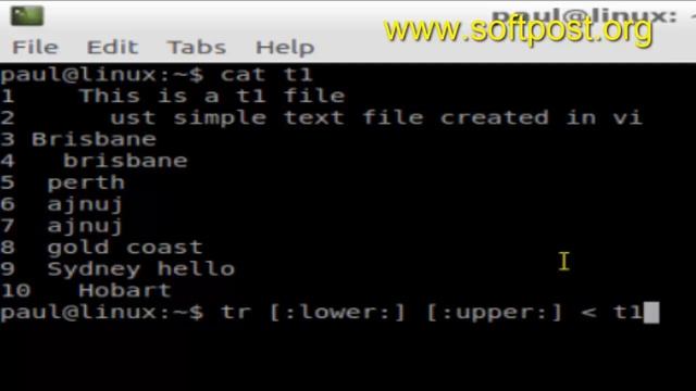 How to convert file from lower case to upper case in BASH shell terminal смотреть онлайн
