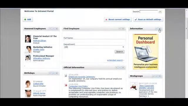 Bitrix Intranet Portal - Personal Dashboard смотреть онлайн