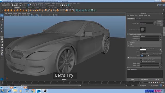 Wireframe render in MAYA 2016 смотреть онлайн