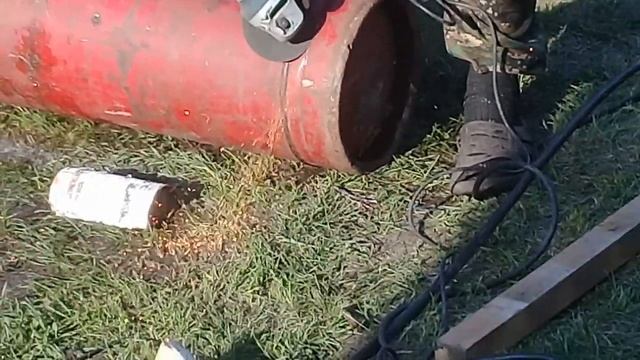 Мангал из газового баллона с размерами