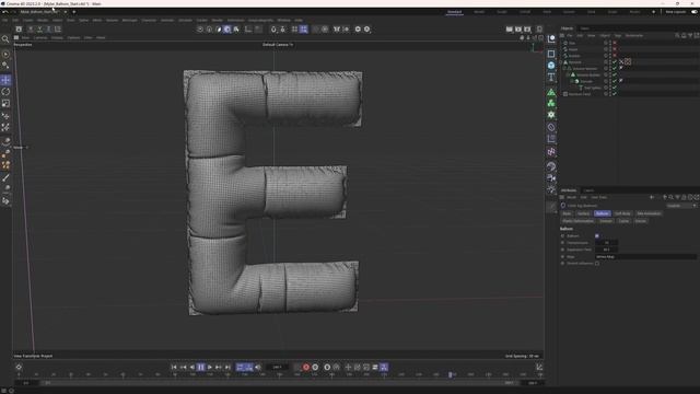 How To Make Amazing Mylar Balloons Using Cinema 4D Cloth Simulation смотреть онлайн